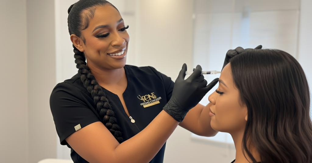 Cosmetic injection service performed